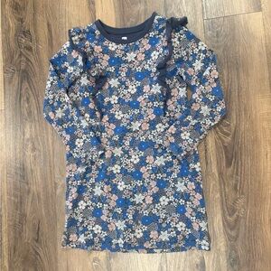 Tea Collection Ruffled Floral Tunic Shift Dress